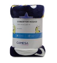 Cobertor Solteiro Mágico Brilha No Escuro Camesa 150X220Cm