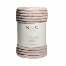 Cobertor Solteiro Neo Mares 150X220 cm Canelado 300g/m² Cor:Bege