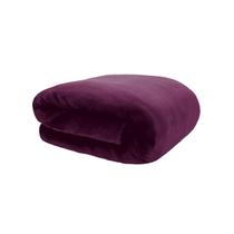 Cobertor Solteiro Neo Velour 150x220 Liso 300g/m² Beringela