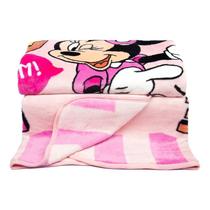 Cobertor Solteiro Raschel Minnie Mouse Go for It Jolitex
