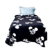 Cobertor Solteiro Raschel Plus Mickey Preto Jolitex Cobertor Solteiro Raschel Plus Mickey Preto Jolitex