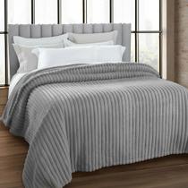 Cobertor Super King 240x260 Jolitex LK5 Wavy Cor:Prata Cobertor Super King 240x260 Jolitex LK5 Wavy Cor:Prata
