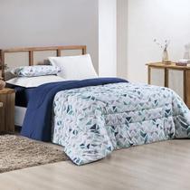 Cobertor Super King Algodão Azul Turquesa 2,80m x 2,40m