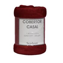 Cobertor Super Soft 300gr/m² Malbec 1,80x2,20m Casal Sonhare Cobertor Super Soft 300gr/m² Malbec 1,80x2,20m Casal Sonhare