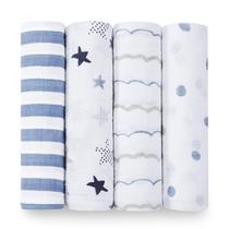 Cobertor Swaddle Baden + Anais Boutique Muslin 120x120cm, pacote com 4