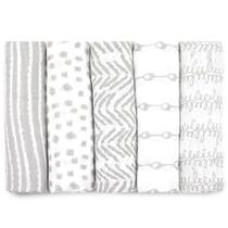 Cobertor Swaddle Blanket Bublo Baby Muslin 100% algodão 120x120cm cinza Cobertor Swaddle Blanket Bublo Baby Muslin 100% algodão 120x120cm cinza