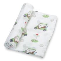 Cobertor Swaddle Blanket LollyBanks Baby 100% algodão com estampa de musselina e golfe