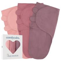 Cobertor Swaddle Comfy Cubs Easy, 100% algodão, 0 a 3 meses, pacote com 3 Cobertor Swaddle Comfy Cubs Easy, 100% algodão, 0 a 3 meses, pacote com 3
