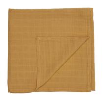 Cobertor Swaddle Huxie 100% algodão orgânico 120x120 cm amarelo