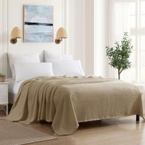 Cobertor Sweet Home Collection - Algodão Fino Basket Weave Taupe