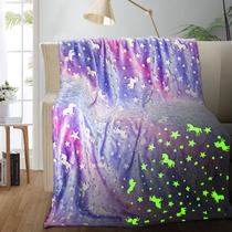 Cobertor TEHALK Personalizado Unicorn Glow in The Dark 30x40cm Cobertor TEHALK Personalizado Unicorn Glow in The Dark 30x40cm
