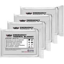 Cobertor térmico de emergência Mylar EVERLIT Survival, pacote com 4