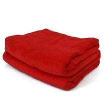 Cobertor Texfine Home Design Manta Microfibra Casal Vermelho - ÉDECASAENXOVAIS