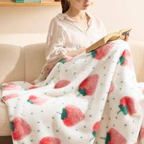 Cobertor Throw Bedsure Cute Strawberry Pink 150x200cm