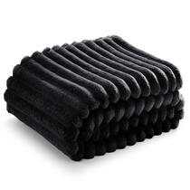 Cobertor Throw Bedsure GentleSoft Cozy - 130 x 150 cm - Preto