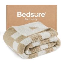 Cobertor Throw Bedsure Xadrez Bege 150x200cm - Supermacio