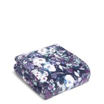 Cobertor Throw Blanket Vera Bradley Plush Fleece Artist's Garden Purple