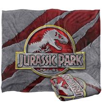 Cobertor Trevco Jurassic Park Slash Logo 150x200cm