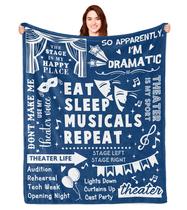 Cobertor Turelos Theatre Presentes para amantes do teatro 150x125cm