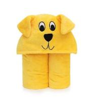 Cobertor tv infantil soft com toca e capuz 102x127 cm cachorrinho amarelo