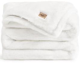 Cobertor UGG Euphoria Faux Fur Plush reversível 127x177cm branco