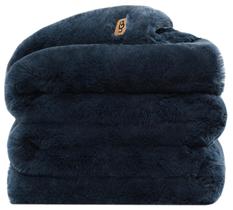 Cobertor UGG Euphoria Plush - Faux Fur Reversível Indigo