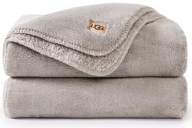 Cobertor UGG Whitecap de Plush e Fleece Macio 127x177 cm Cinza Claro