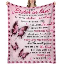 Cobertor UHANKRU Sister in Law Butterfly 150x125cm Cobertor UHANKRU Sister in Law Butterfly 150x125cm