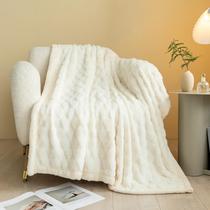 Cobertor UKELER Faux Fur 130x150cm 540gsm para sofá