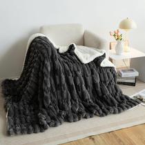 Cobertor UKELER Ultra Soft Fuzzy Sherpa Fleece 150x200cm