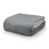 Cobertor Ultrasoft Dublin Queen 01 Peça 100% Poliéster - Cinza Lunar