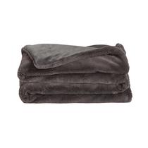 Cobertor UnHide Lil' Marsh Faux Fur, durável, leve, carvão vegetal