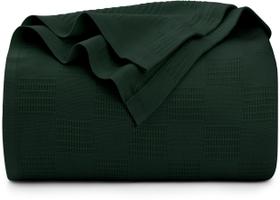 Cobertor Utopia Bedding 100% algodão king size 350 g/m² (verde floresta)