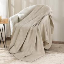 Cobertor Utopia Bedding cáqui 100% algodão 150x125cm