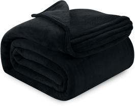Cobertor Utopia Bedding Flannel Fleece Preto Queen Size 230x230cm