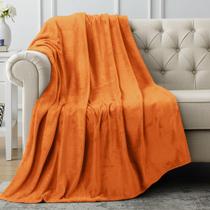 Cobertor Utopia Bedding Fleece Burnt Orange Throw Tamanho 130x150cm