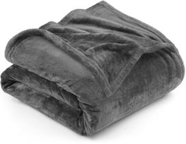 Cobertor Utopia Bedding Fleece California King Grey 300GSM
