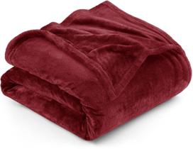 Cobertor Utopia Bedding Fleece King Size Burgundy 300GSM Cobertor Utopia Bedding Fleece King Size Burgundy 300GSM