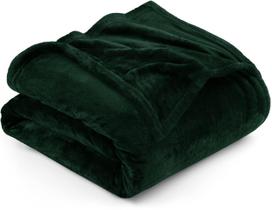 Cobertor Utopia Bedding Fleece King Size Forest Green 300GSM