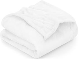 Cobertor Utopia Bedding Fleece Queen Size branco 300GSM