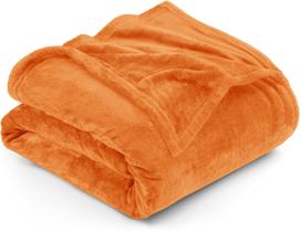 Cobertor Utopia Bedding Fleece Queen Size Burnt Orange 300GSM Cobertor Utopia Bedding Fleece Queen Size Burnt Orange 300GSM
