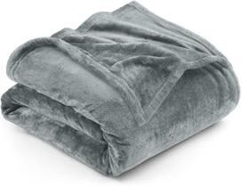 Cobertor Utopia Bedding Fleece Queen Size Cinza 300GSM