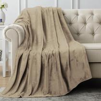 Cobertor Utopia Bedding Fleece Throw Size Camel 300GSM 130x150cm