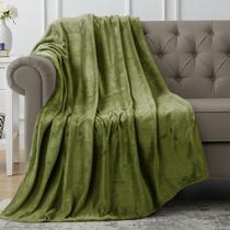 Cobertor Utopia Bedding Fleece Throw Size Olive 300GSM 130x150cm Cobertor Utopia Bedding Fleece Throw Size Olive 300GSM 130x150cm