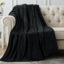 Cobertor Utopia Bedding Fleece Throw tamanho XL preto 300GSM