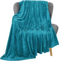 Cobertor Utopia Bedding Fleece Throw Turquoise 300GSM 150x125cm