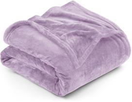 Cobertor Utopia Bedding Fleece Twin Size Lilac 300GSM de microfibra