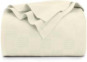 Cobertor Utopia Bedding Ivory 100% algodão Queen 230x230cm Cobertor Utopia Bedding Ivory 100% algodão Queen 230x230cm
