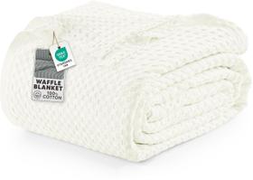 Cobertor Utopia Bedding Queen 100% Algodão Textura Waffle 229x229 cm Cobertor Utopia Bedding Queen 100% Algodão Textura Waffle 229x229 cm