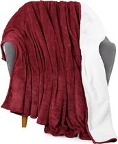 Cobertor Utopia Bedding Sherpa Throw Size vermelho 127x152cm